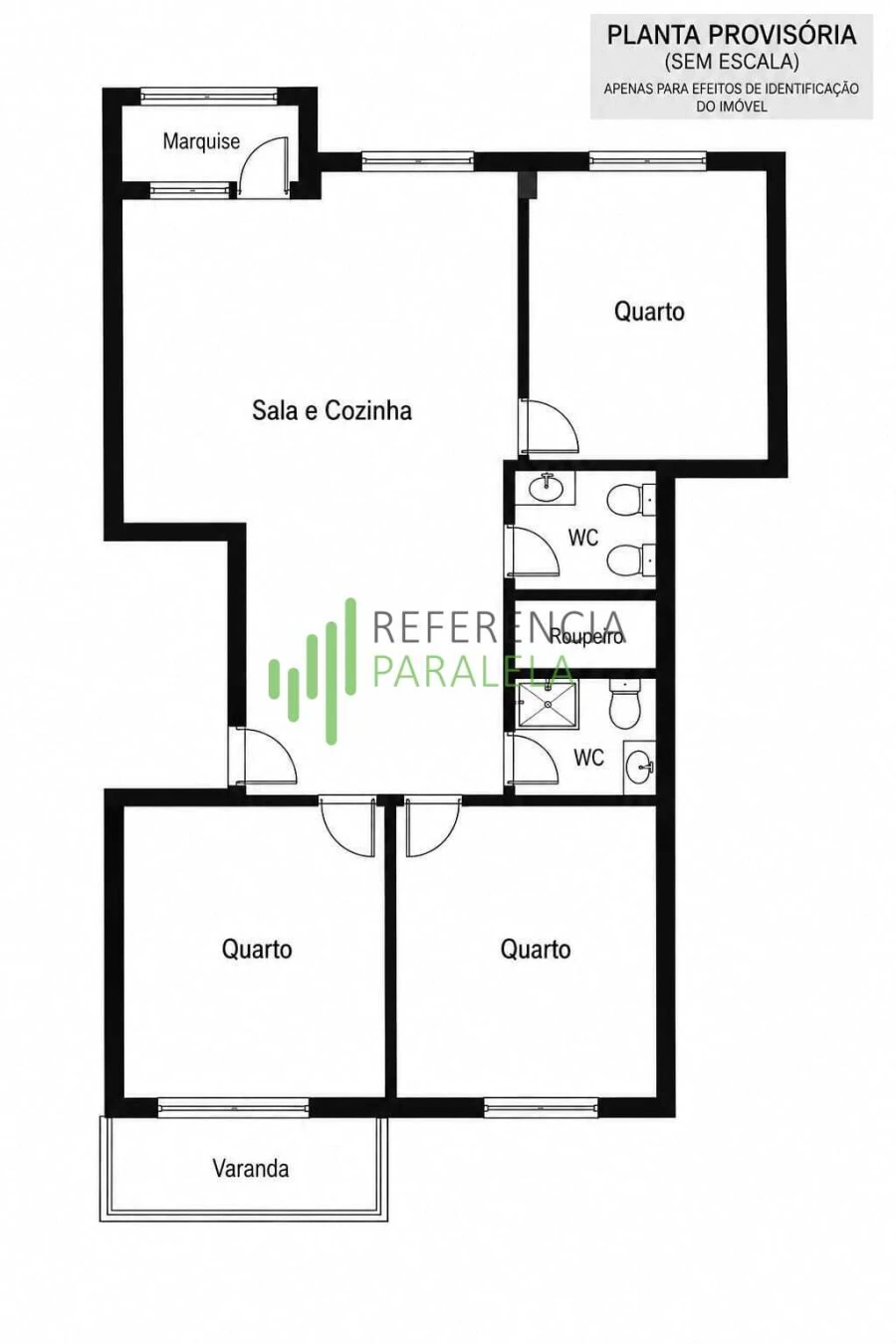 Apartamento T3 para Venda em Darque Foto 11
