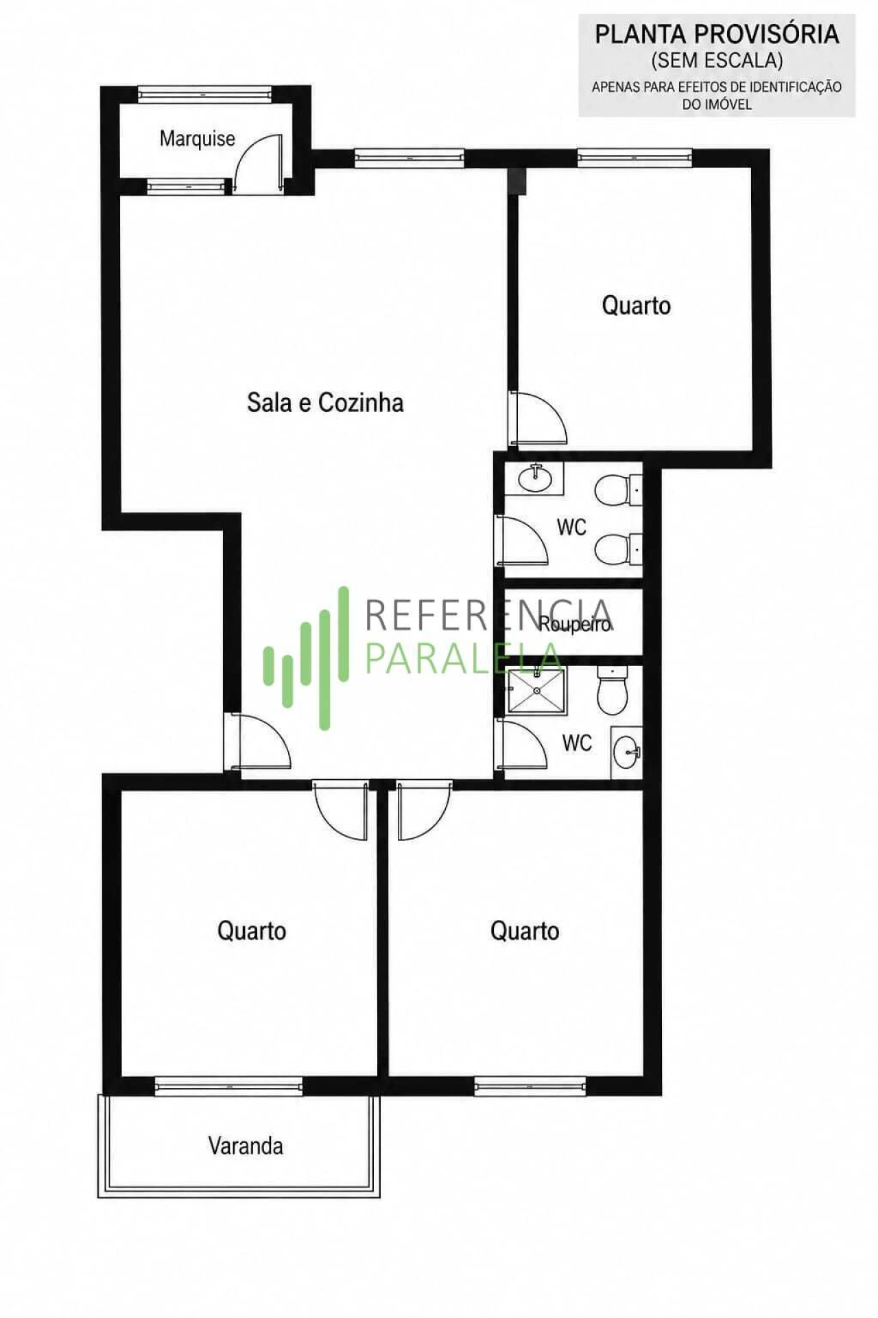 Apartamento T3 para Venda em Darque Foto 11