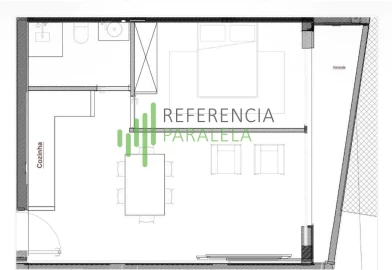 Apartamento T1 para Venda em Palmeira de Faro e Curvos