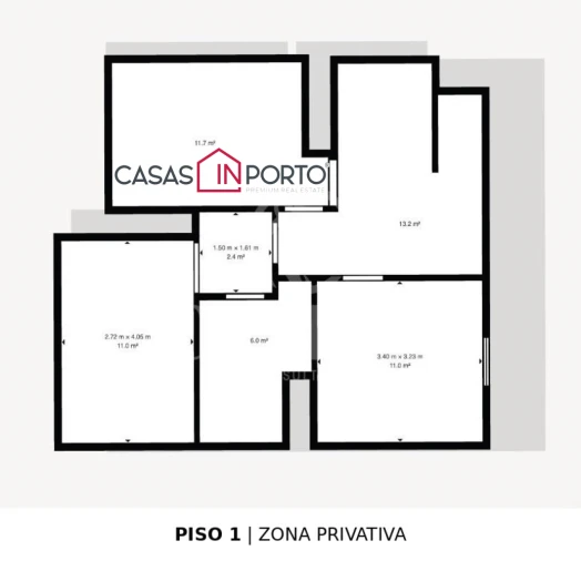 Apartamento T3 para Venda em Guia Planta 3