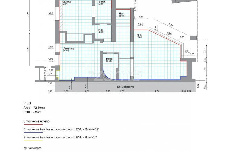 Moradia T4 para Venda em Paranhos Planta 1
