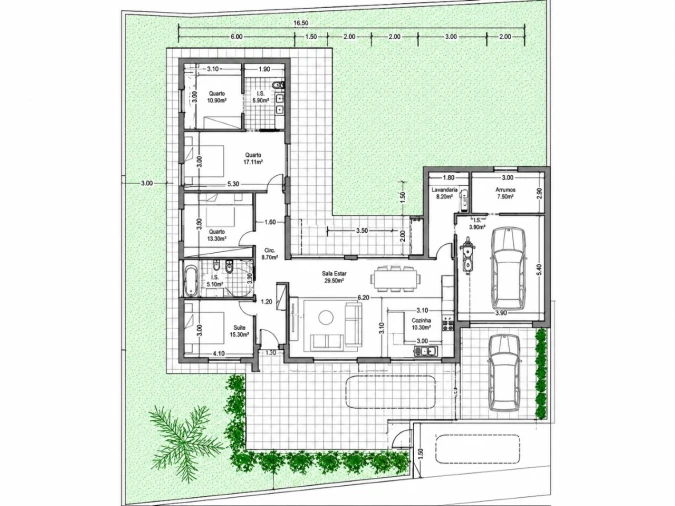 Moradia T3 para Venda em Dois Portos e Runa Planta 1