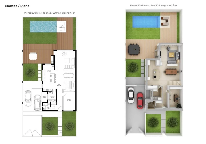 Moradia T4 para Venda em Estômbar e Parchal Planta 1
