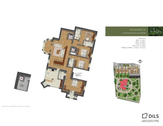Apartamento T4 para Venda em Ramalde Planta 1
