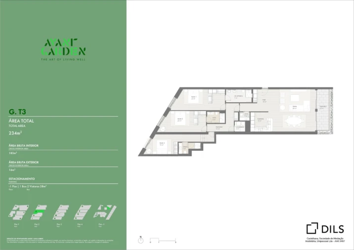 Apartamento T3 para Venda em Lordelo do Ouro e Massarelos Planta 1