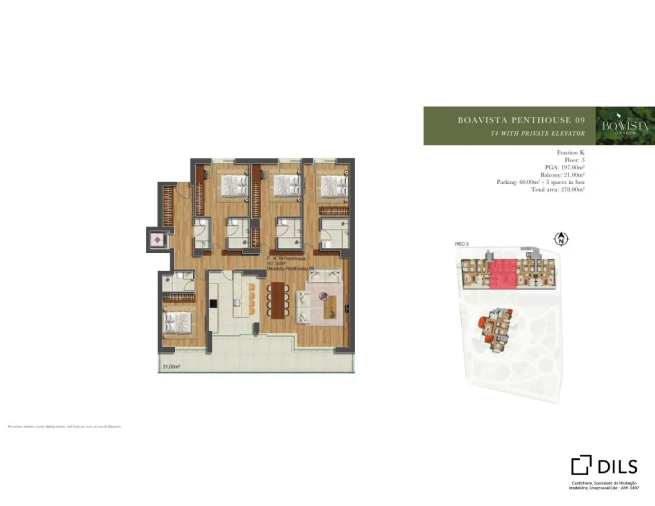 Apartamento T4 para Venda em Ramalde Planta 1
