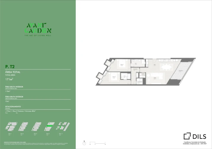Apartamento T2 para Venda em Lordelo do Ouro e Massarelos Planta 1