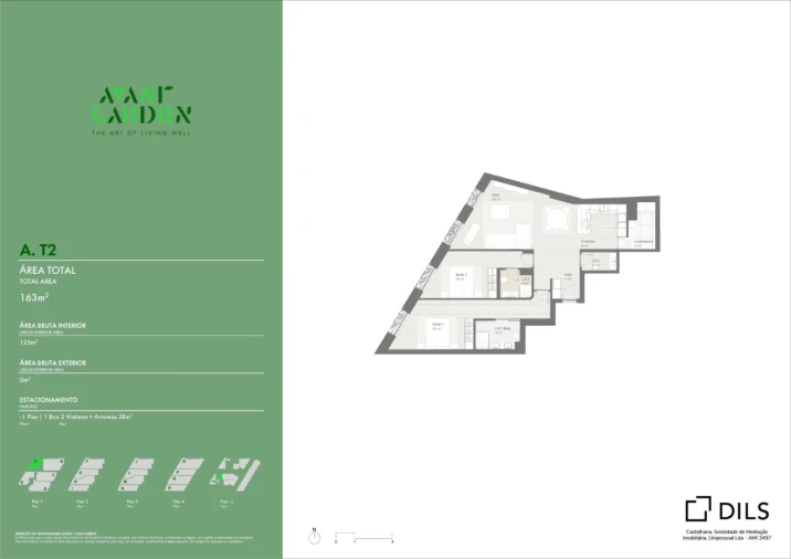 Apartamento T2 para Venda em Lordelo do Ouro e Massarelos Planta 1