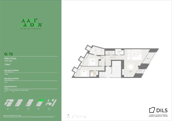Apartamento T2 para Venda em Lordelo do Ouro e Massarelos Planta 1