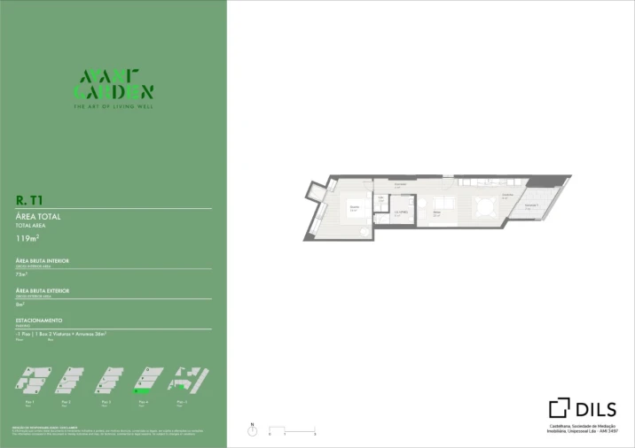 Apartamento T1 para Venda em Lordelo do Ouro e Massarelos Planta 1