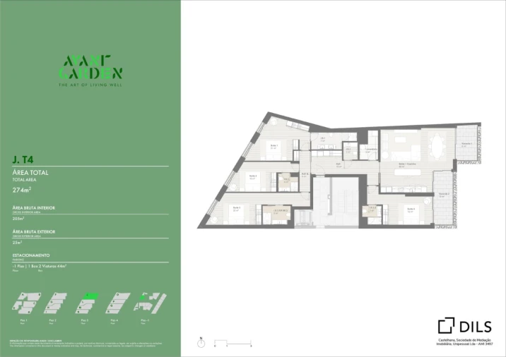 Apartamento T4 para Venda em Lordelo do Ouro e Massarelos Planta 1