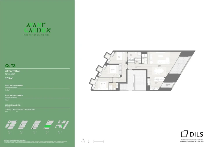 Apartamento T3 para Venda em Lordelo do Ouro e Massarelos Planta 1
