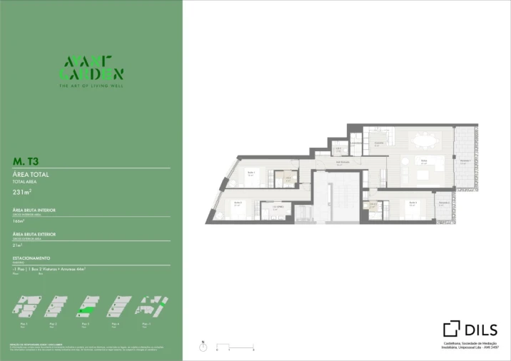 Apartamento T3 para Venda em Lordelo do Ouro e Massarelos Planta 1