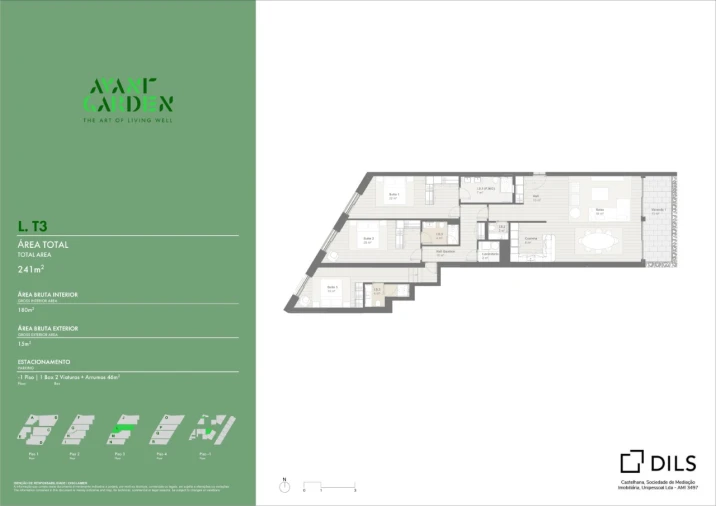 Apartamento T3 para Venda em Lordelo do Ouro e Massarelos Planta 1