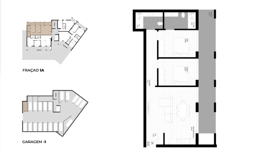 Apartamento T2 para Venda em Pedrouços Planta 1