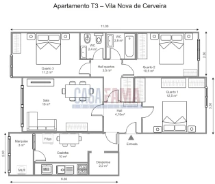 Apartamento T3 para Venda em Vila Nova de Cerveira e Lovelhe