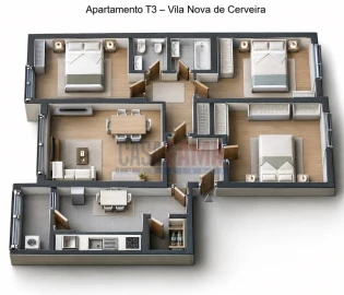 Apartamento T3 para Venda em Vila Nova de Cerveira e Lovelhe