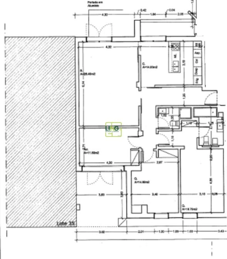 Apartamento T3 para Venda em Castelo Branco Planta 1