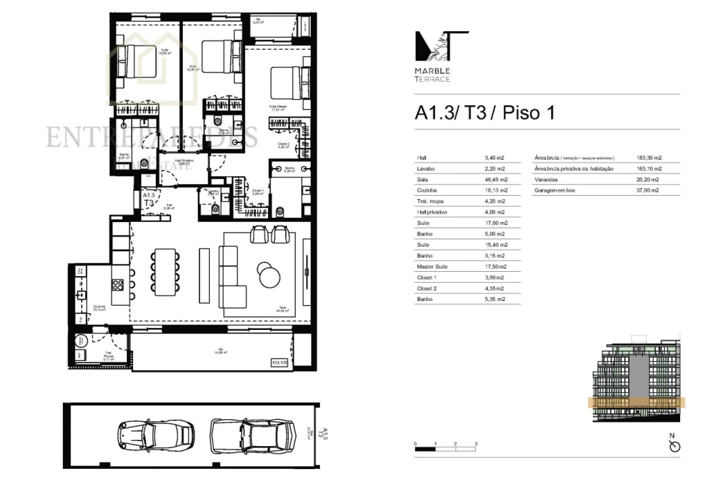 Apartamento T3 para Venda em Gondomar (São Cosme), Valbom e Jovim Foto 17