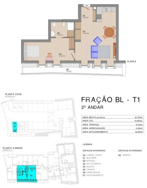 Apartamento T1 para Venda em Ovar, São João, Arada e São Vicente de Pereira Jusã