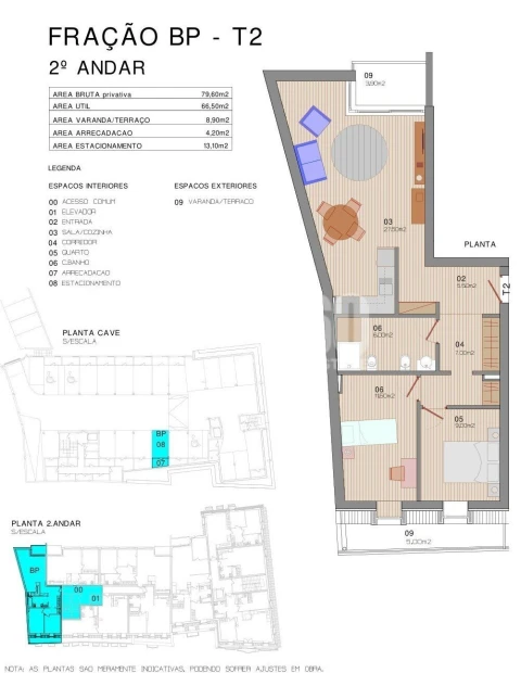 Apartamento T2 para Venda em Ovar, São João, Arada e São Vicente de Pereira Jusã
