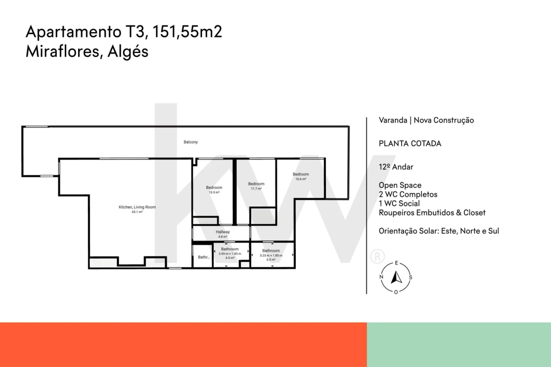 Apartamento T3 para Venda em Algés, Linda-A-Velha e Cruz Quebrada-Dafundo Foto 37