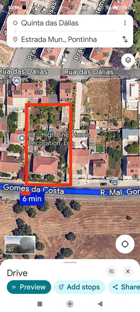 Terreno para Venda em Pontinha e Famões