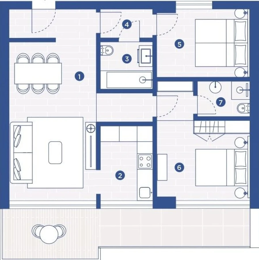 Apartamento T2 para Venda em Sesimbra (Santiago) Planta 1