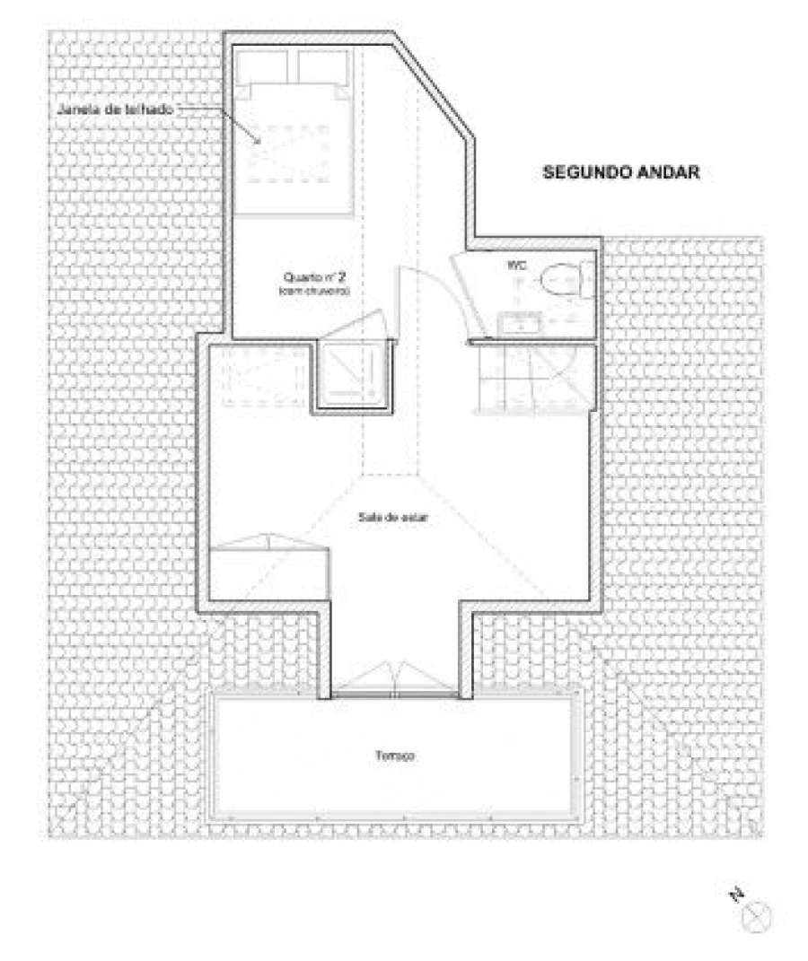 Apartamento T2 para Venda em Misericórdia Planta 2