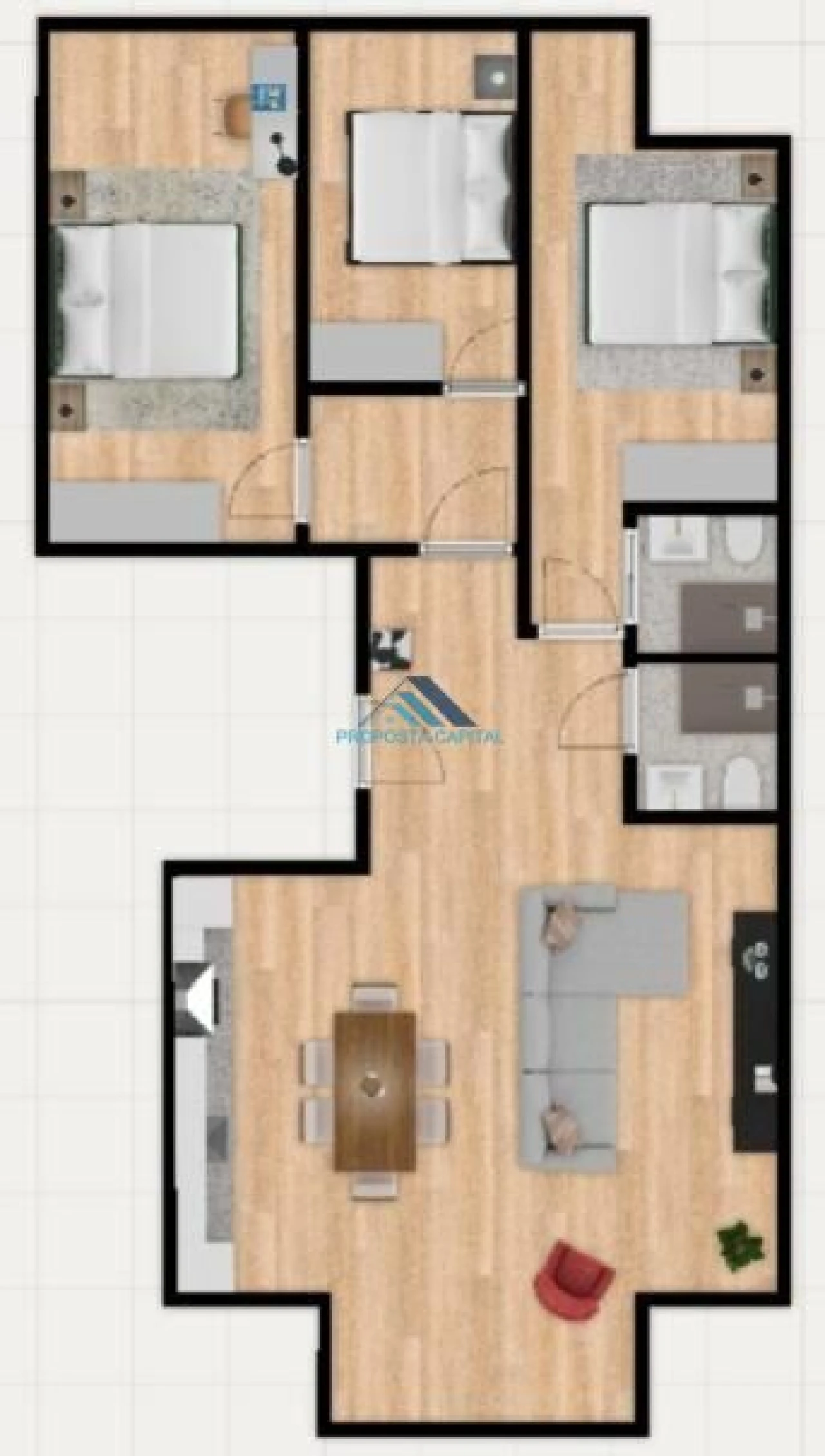 Apartamento T3 para Venda em Benfica Foto 13