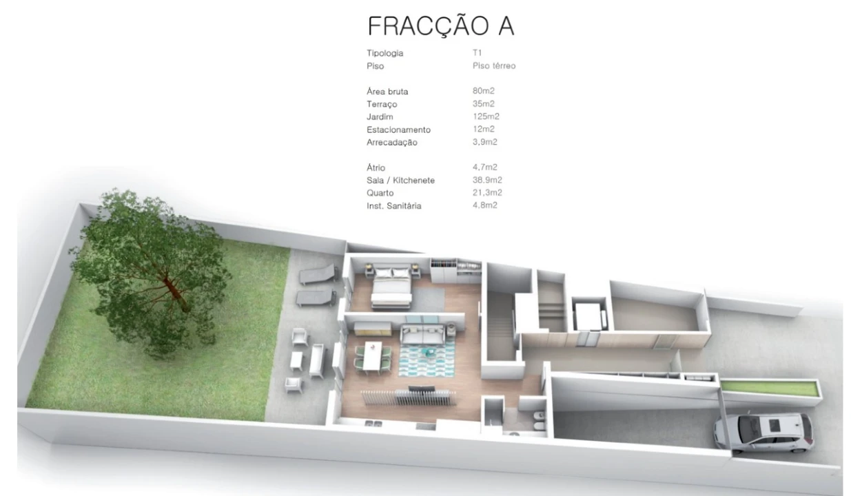 Apartamento T1 para Venda em Ramalde Foto 8