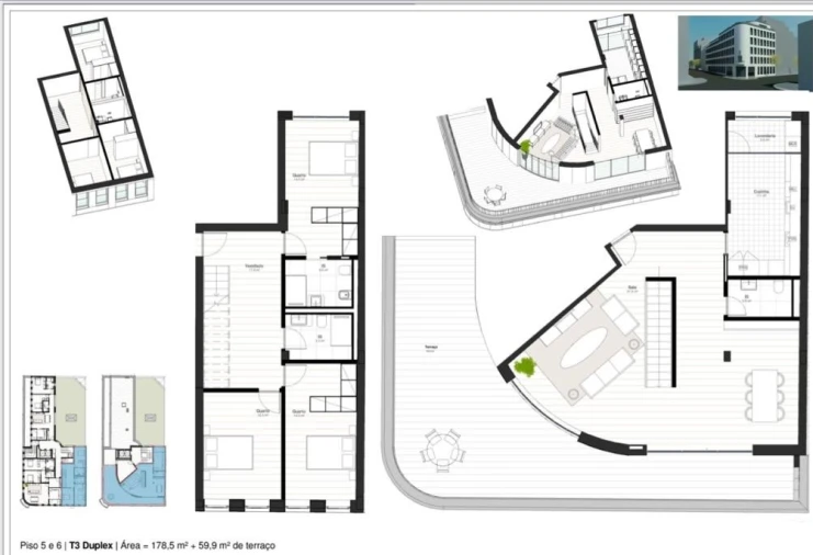 Apartamento T3 para Venda em Matosinhos e Leça da Palmeira Planta 1