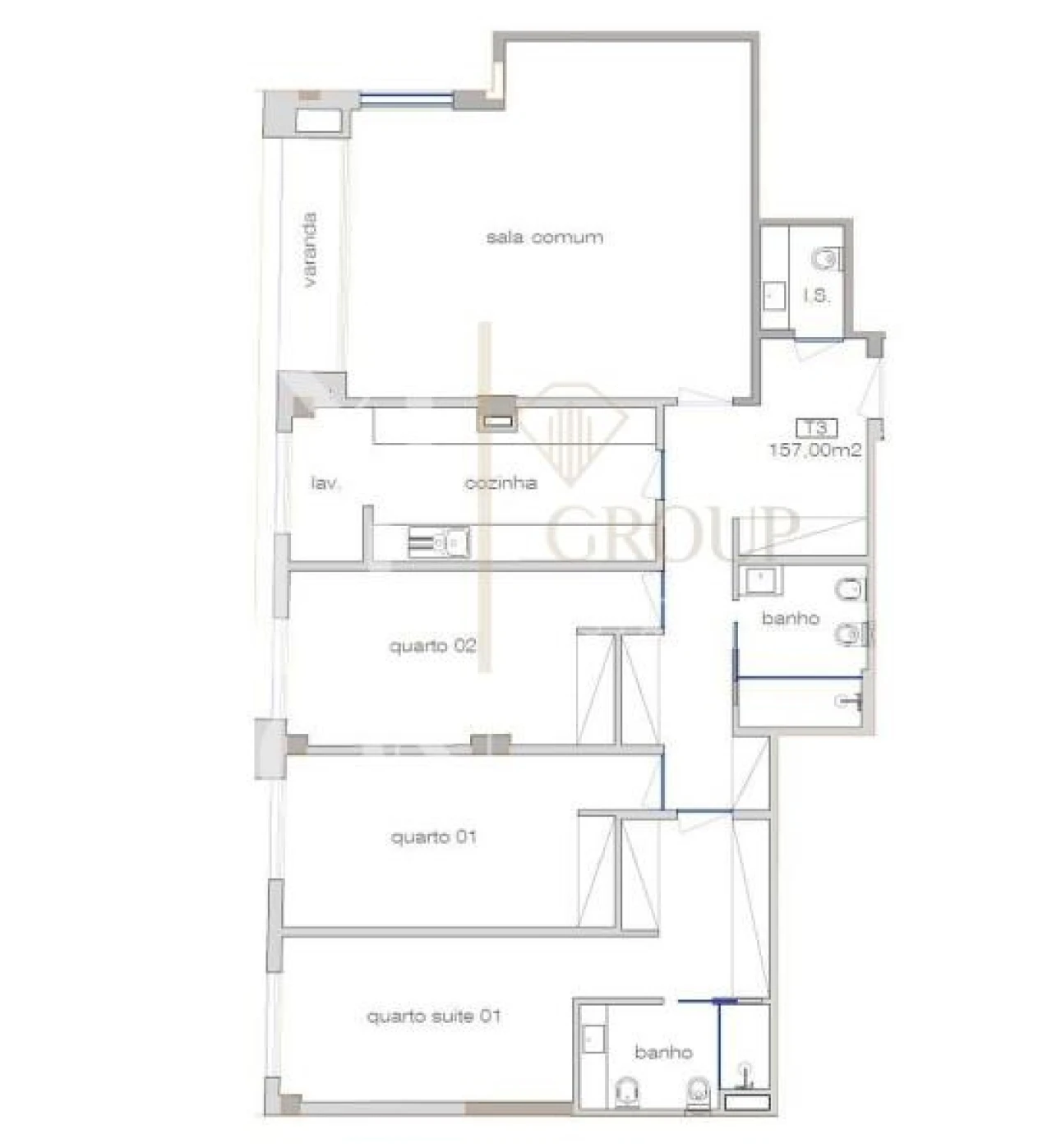 Apartamento T3 para Venda em Cedofeita, Santo Ildefonso, Sé, Miragaia, São Nicolau e Vitória Foto 68