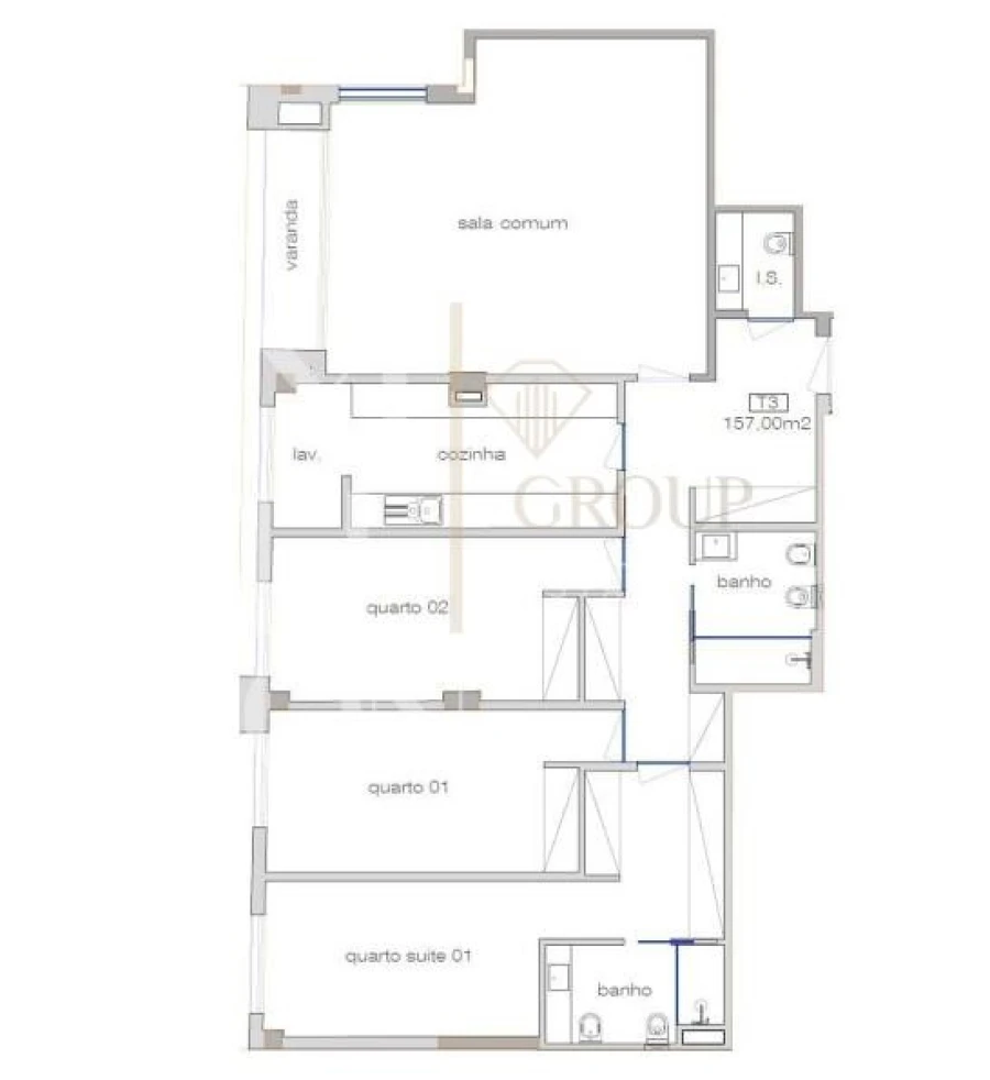 Apartamento T3 para Venda em Cedofeita, Santo Ildefonso, Sé, Miragaia, São Nicolau e Vitória Foto 68
