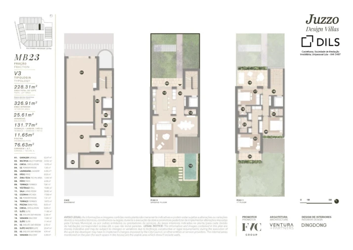 Moradia T3 para Venda em Cascais e Estoril Planta 1