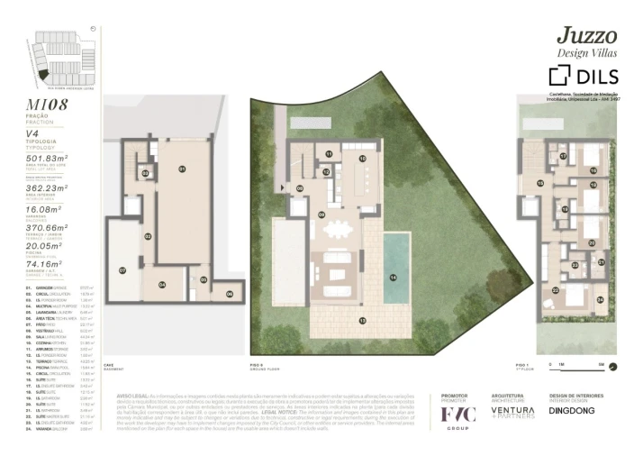 Moradia T4 para Venda em Cascais e Estoril Planta 1