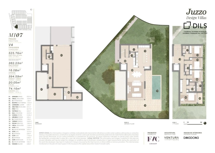 Moradia T4 para Venda em Cascais e Estoril Planta 1