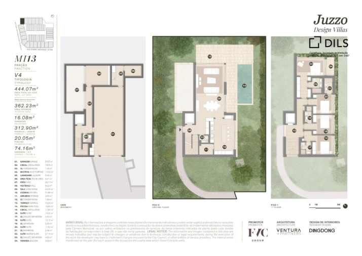 Moradia T4 para Venda em Cascais e Estoril Planta 1