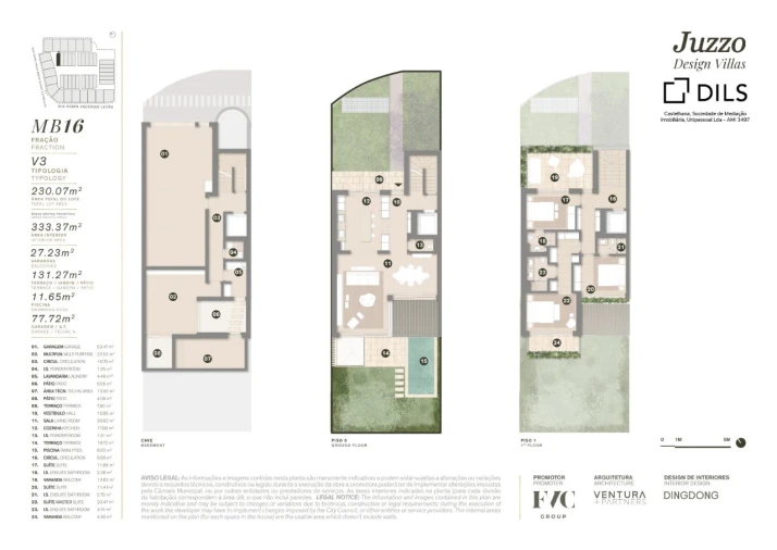 Moradia T3 para Venda em Cascais e Estoril Planta 1