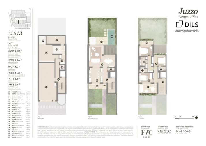 Moradia T3 para Venda em Cascais e Estoril Planta 1