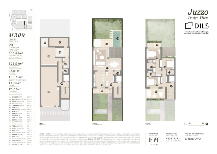 Moradia T3 para Venda em Cascais e Estoril Planta 1