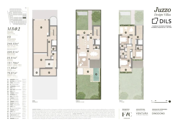 Moradia T3 para Venda em Cascais e Estoril Planta 1