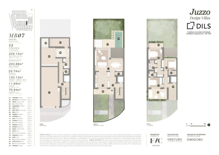 Moradia T3 para Venda em Cascais e Estoril Planta 1