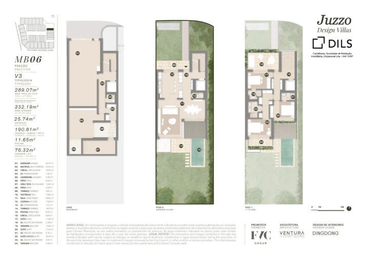 Moradia T3 para Venda em Cascais e Estoril Planta 1