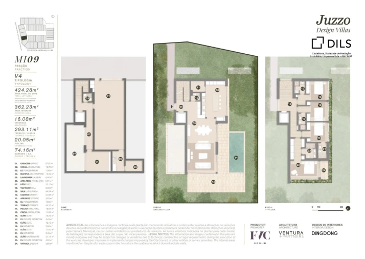 Moradia T4 para Venda em Cascais e Estoril Planta 1