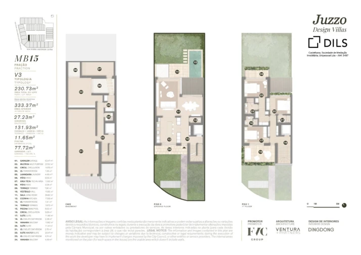 Moradia T3 para Venda em Cascais e Estoril Planta 1