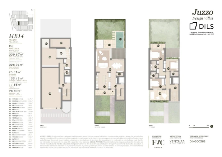 Moradia T3 para Venda em Cascais e Estoril Planta 1