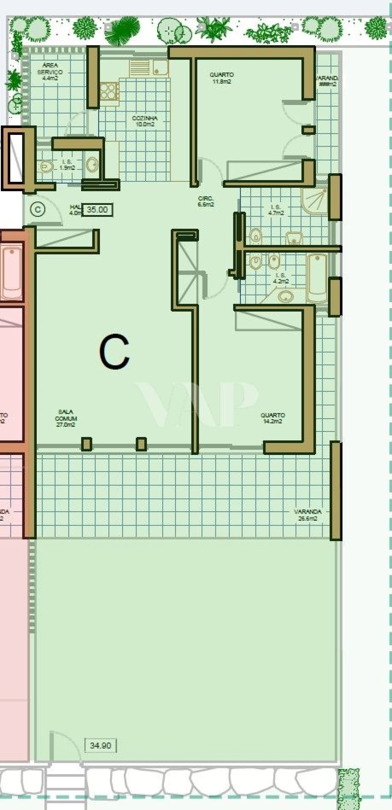 Apartamento T2 para Venda em Quarteira Foto 28