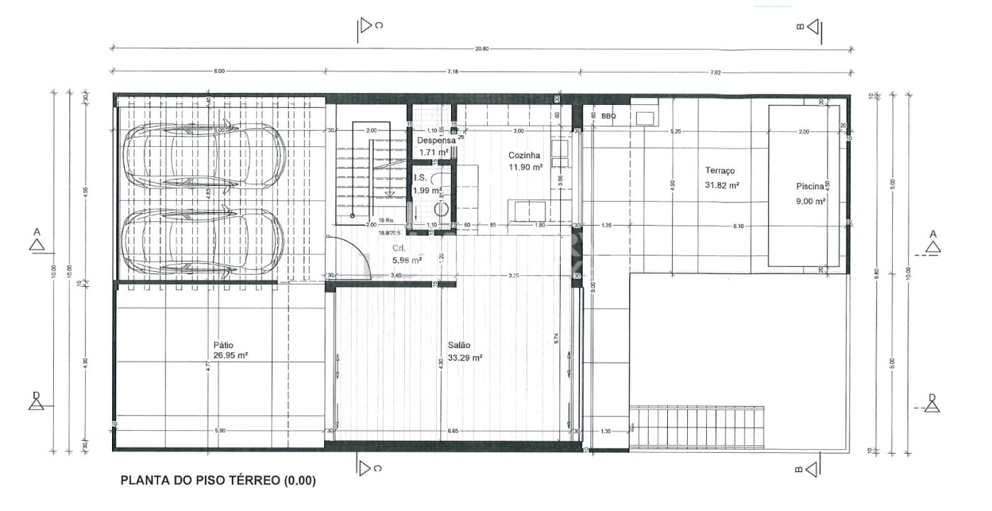 Moradia T3 para Venda em Montenegro Planta 2