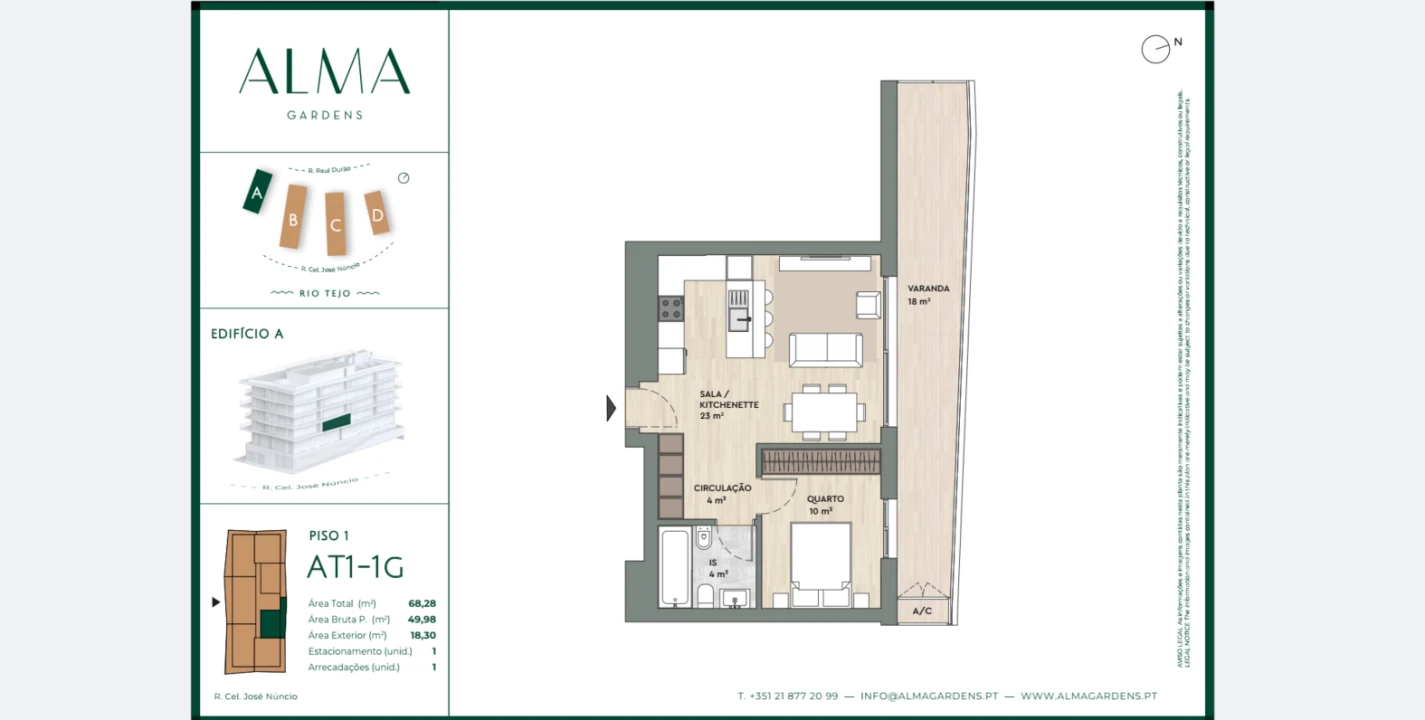 Apartamento T1 para Arrendamento em Algés, Linda-A-Velha e Cruz Quebrada-Dafundo Foto 21
